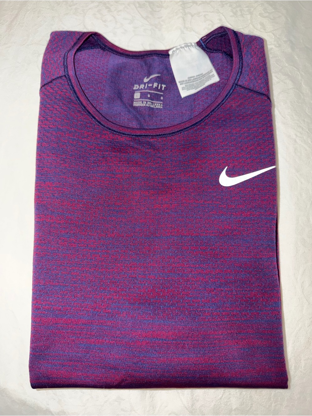 Nike Women’s Purple Heather Short Sleeve Dri-FIT Tee - Picture 4 of 4